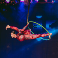 Vzdušná akrobacia - akrobacia na kruhoch - Aerial hoop