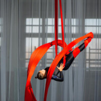 Vzdušná akrobacia - akrobacia na plachtach - aerial silk