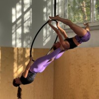 Vzdušná akrobacia - akrobacia na kruhoch - Aerial hoop