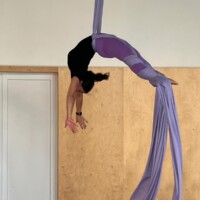 Vzdušná akrobacia - akrobacia na plachtach - aerial silk