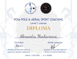 POSA Pole & Aerial Sport Coaching (Level 1)