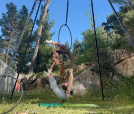 Veľkonočné sústredenie elity Aerial Wings slnko, tanec a vitamín D na Makarskej